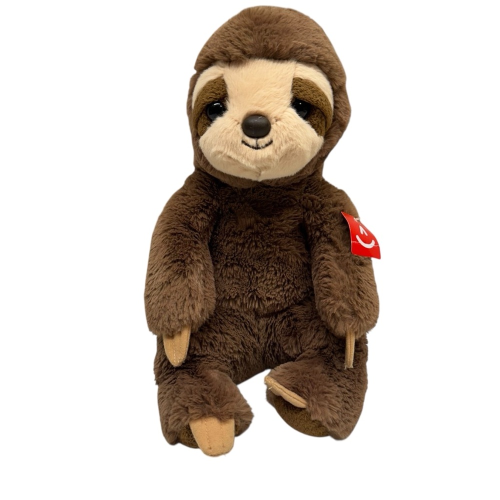Aurora Sloth Plush Brown 15” Cute Soft Stuffed Animal Toy